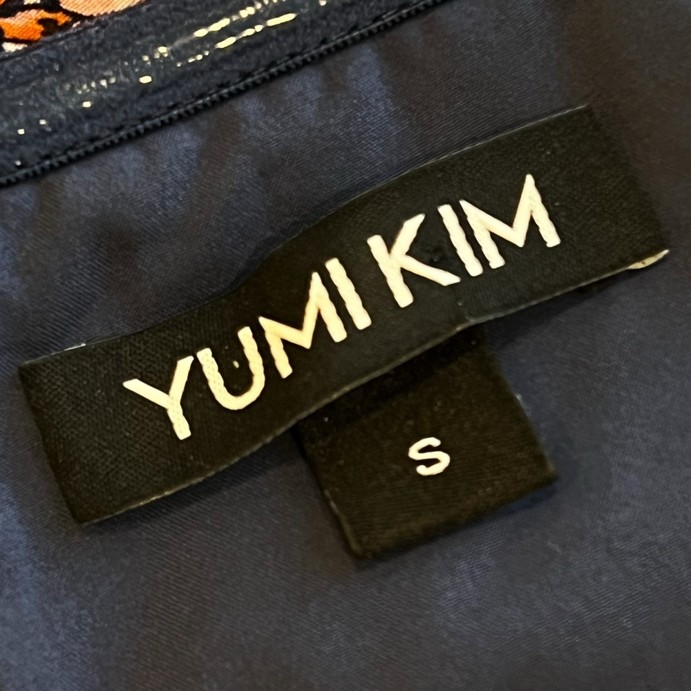 Yumi Kim Sweet Jasmine Midnight Mischief Maxi Dress Blue Strapless Silk Sz Small - Picture 5 of 8